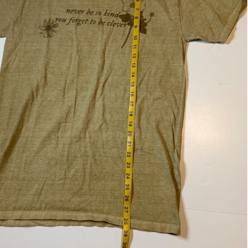 Taylor Swift Evermore Marjorie Lyrics T-Shirt Tan Mineral Wash Floral Size M - Picture 7 of 8